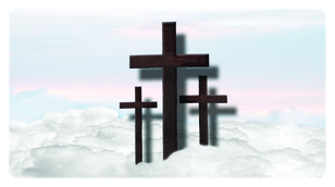 DSC700 106 WT Three Crosses (Clouds) White